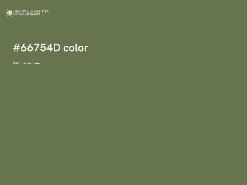 #66754D color image