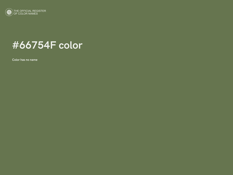 #66754F color image