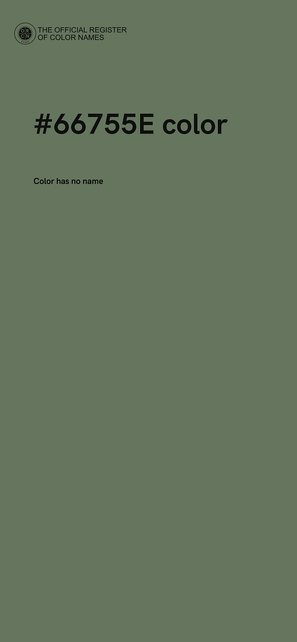 #66755E color image