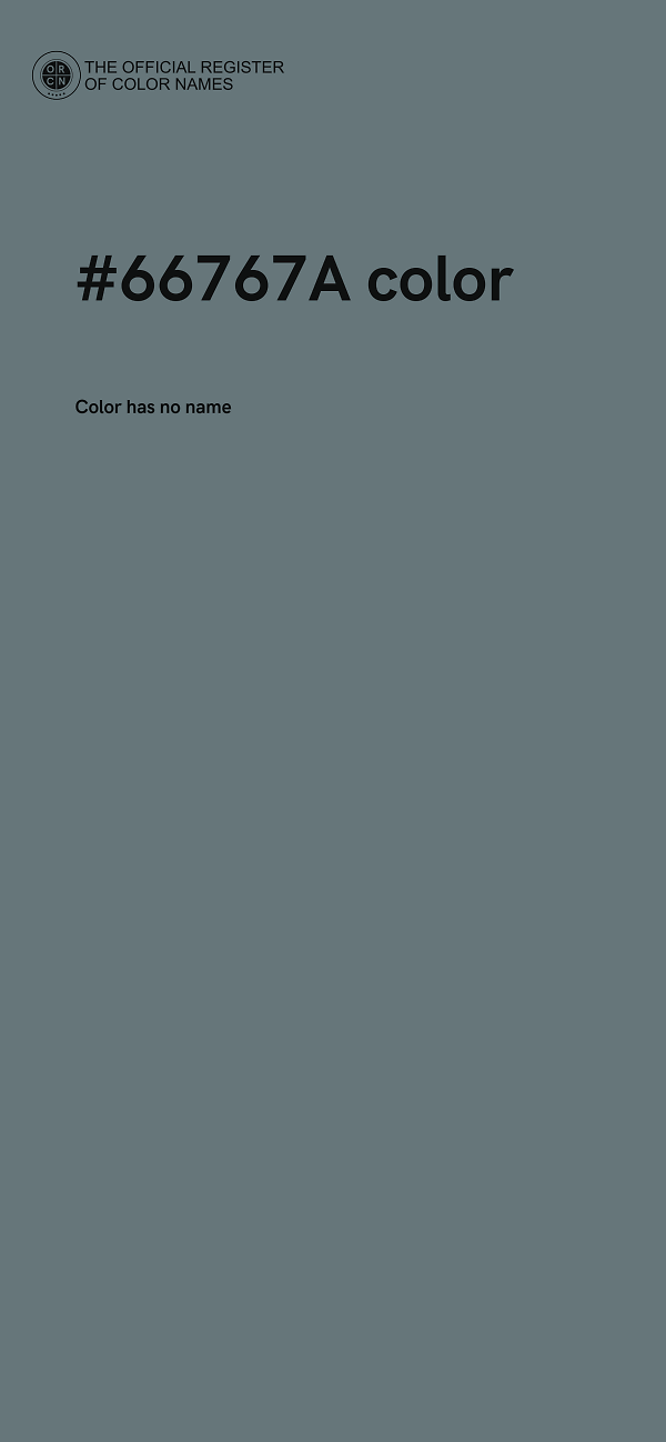#66767A color image