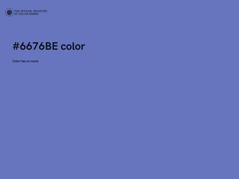 #6676BE color image