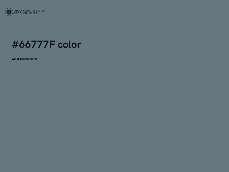 #66777F color image