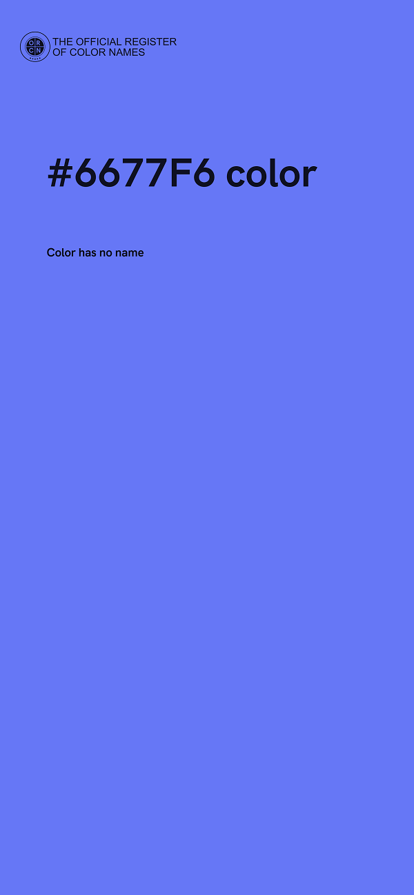 #6677F6 color image
