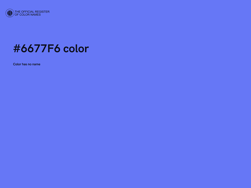 #6677F6 color image
