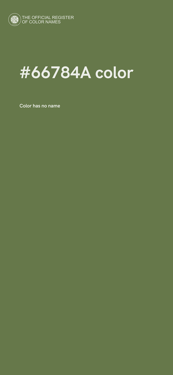 #66784A color image