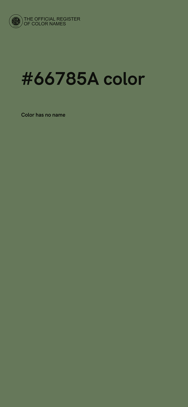 #66785A color image