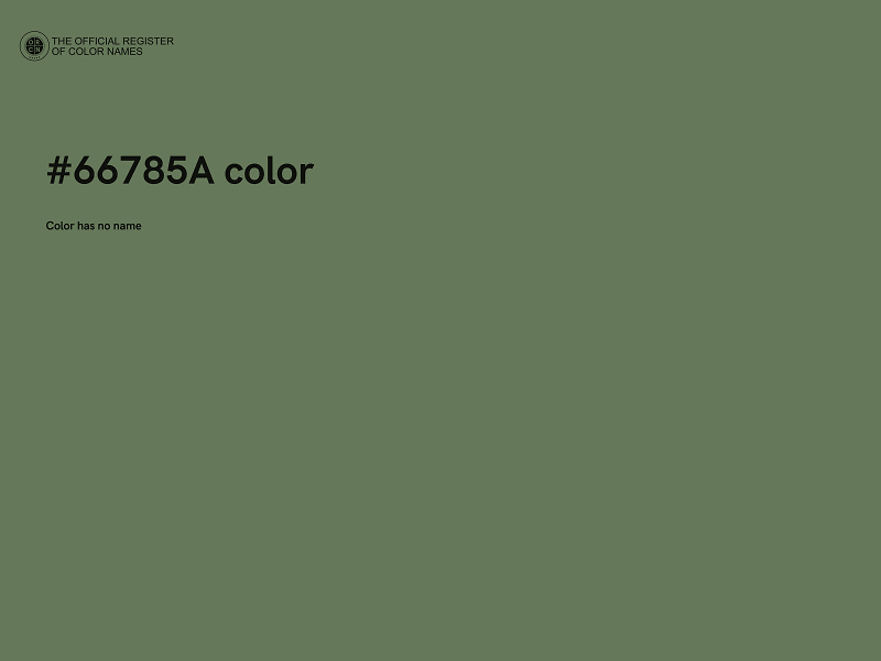 #66785A color image