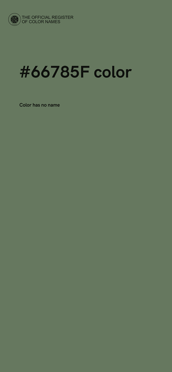 #66785F color image