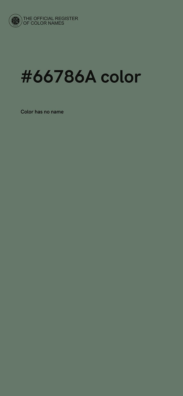 #66786A color image