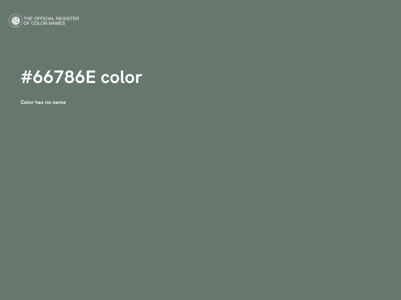#66786E color image
