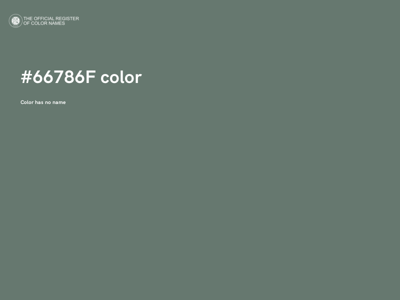 #66786F color image