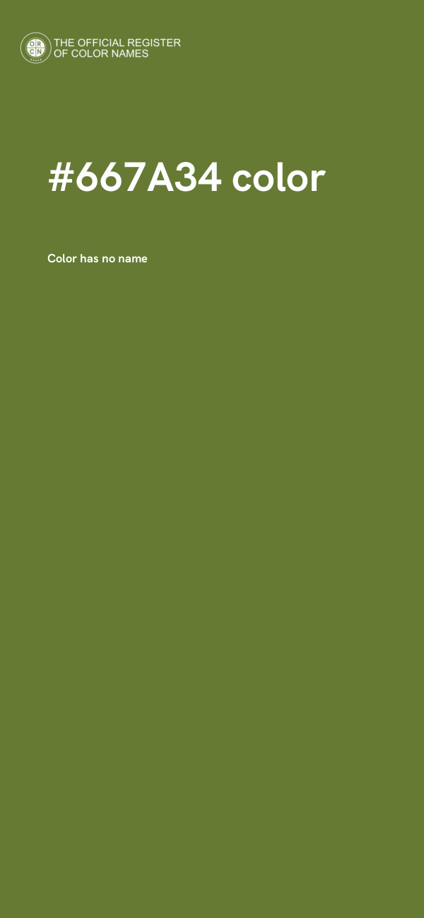 #667A34 color image