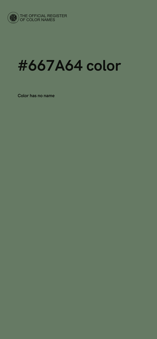 #667A64 color image