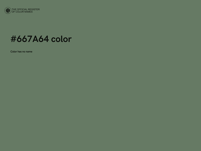 #667A64 color image