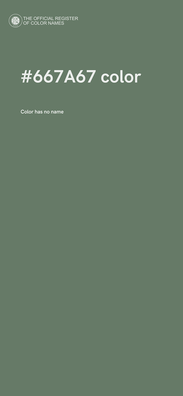 #667A67 color image