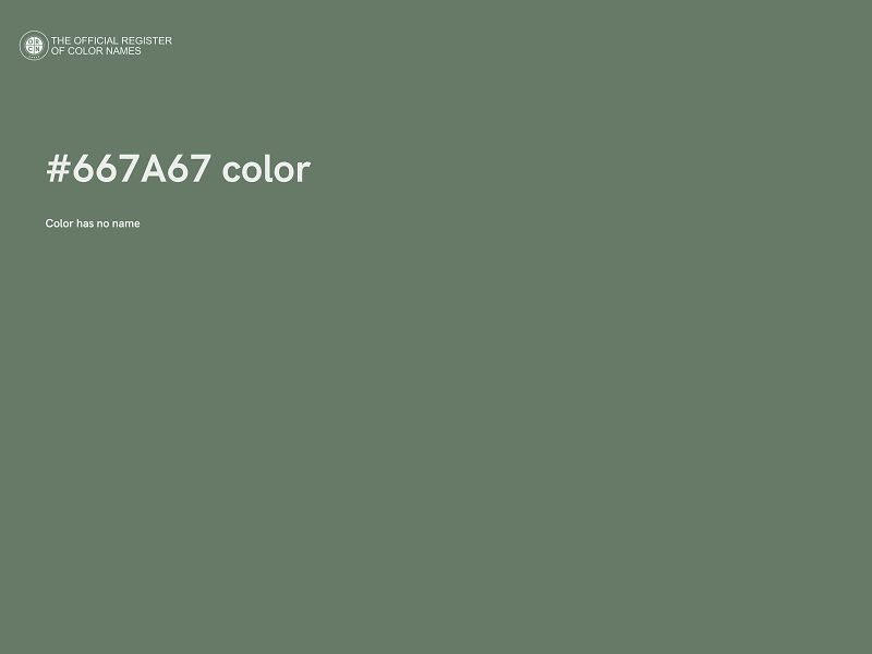 #667A67 color image