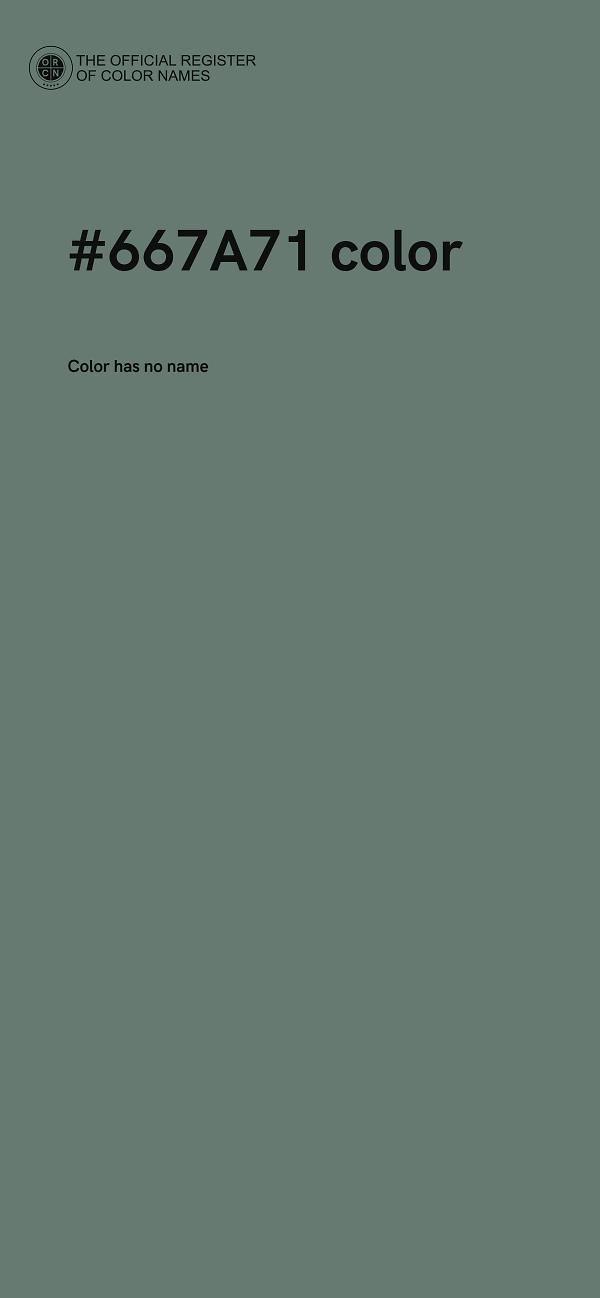 #667A71 color image