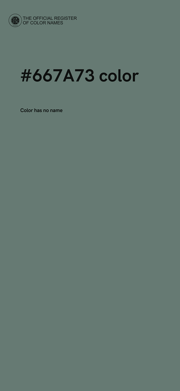 #667A73 color image