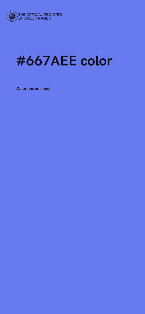 #667AEE color image