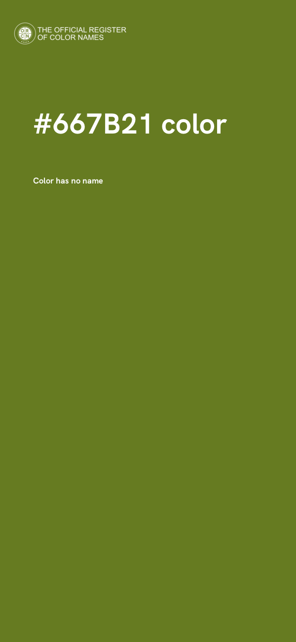 #667B21 color image