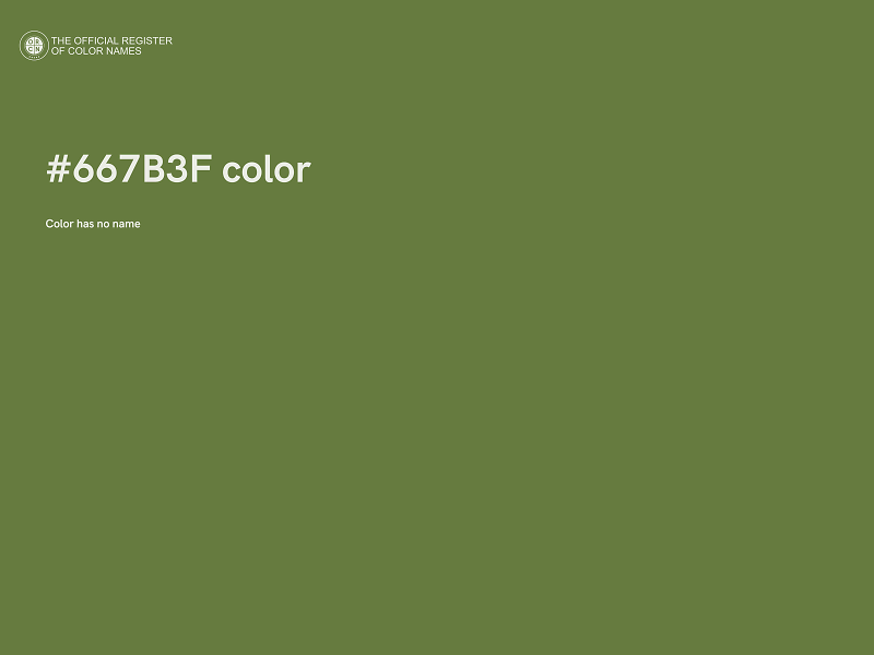 #667B3F color image