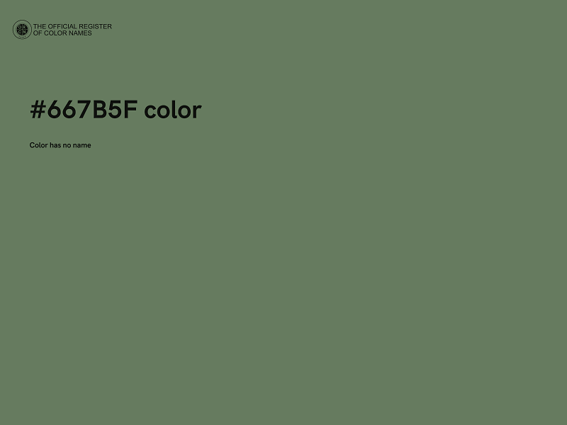 #667B5F color image