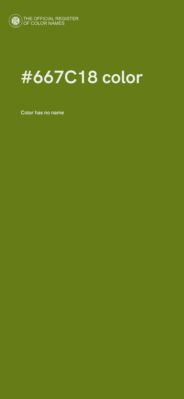 #667C18 color image