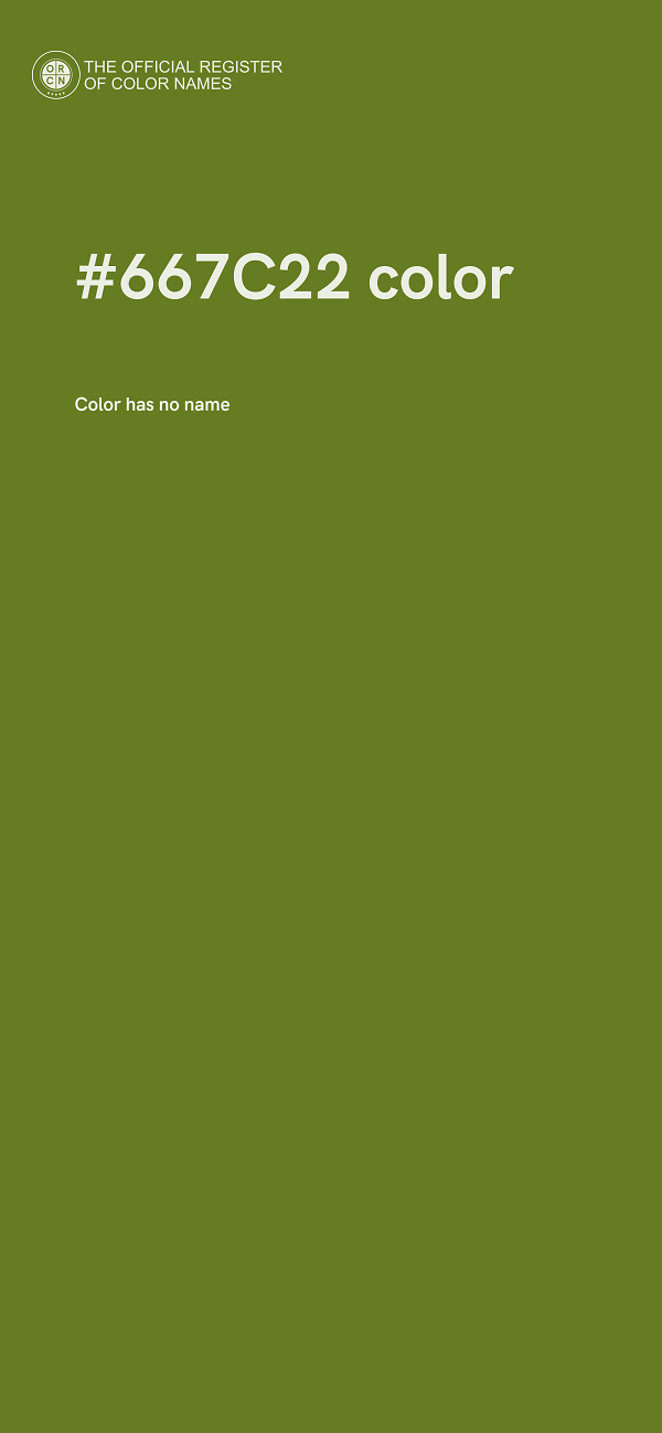 #667C22 color image