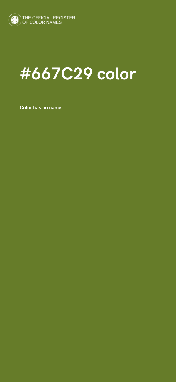 #667C29 color image