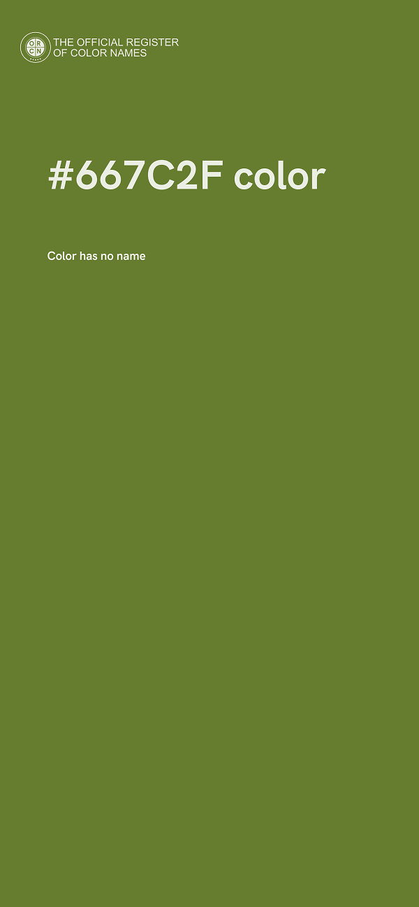 #667C2F color image