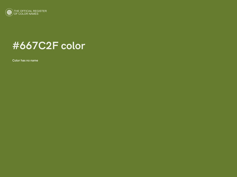 #667C2F color image