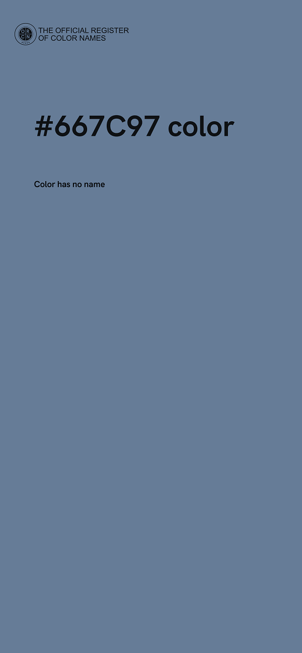 #667C97 color image