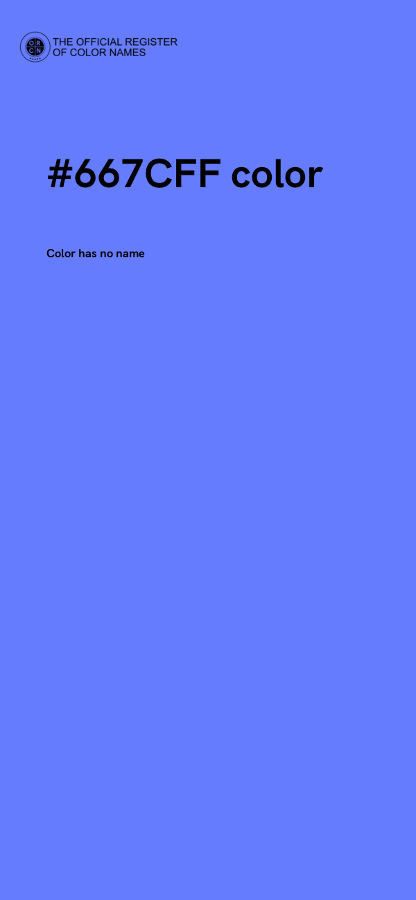#667CFF color image