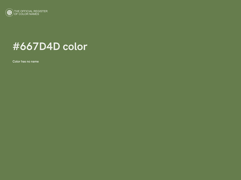 #667D4D color image