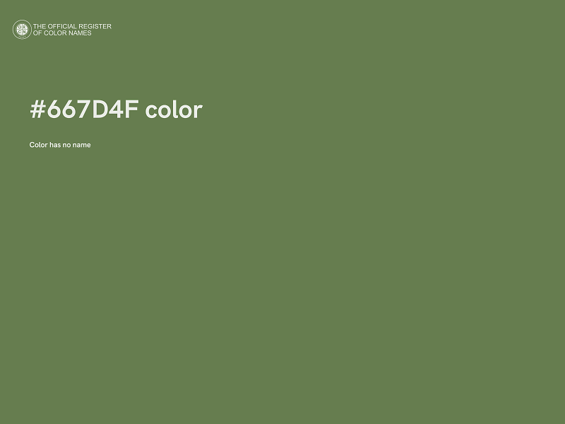 #667D4F color image