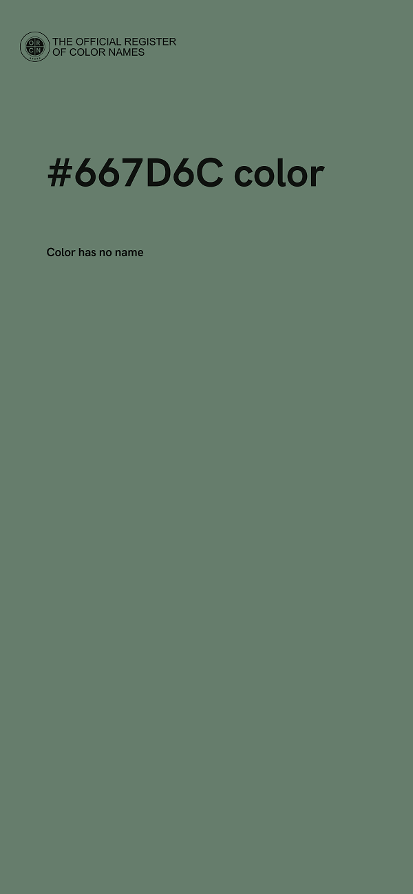 #667D6C color image
