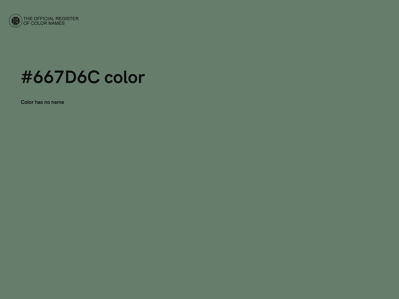 #667D6C color image