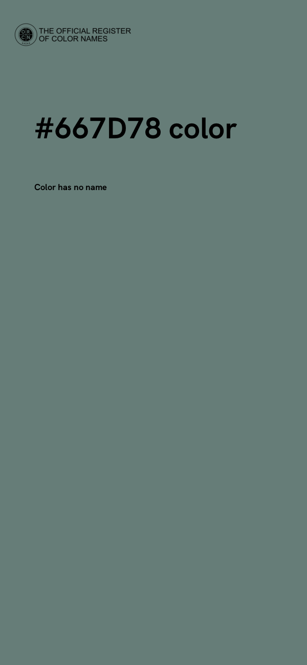 #667D78 color image
