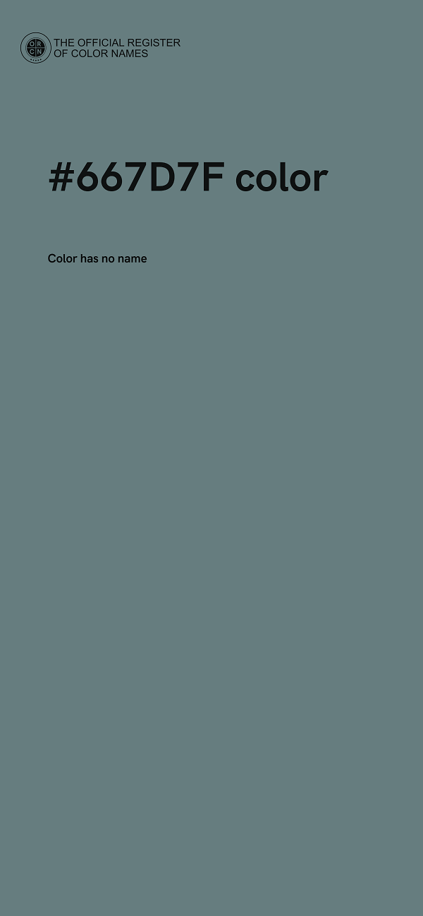 #667D7F color image