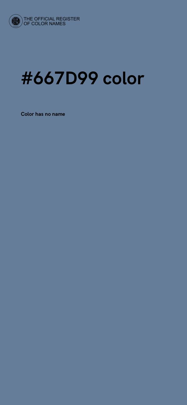 #667D99 color image