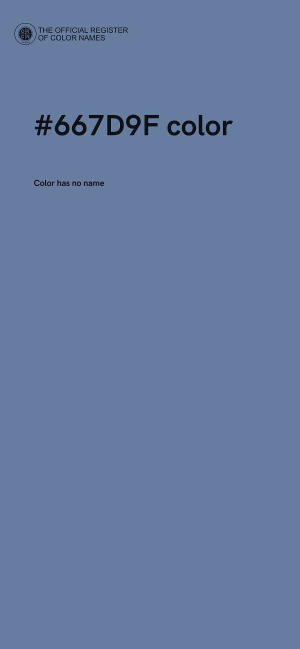 #667D9F color image