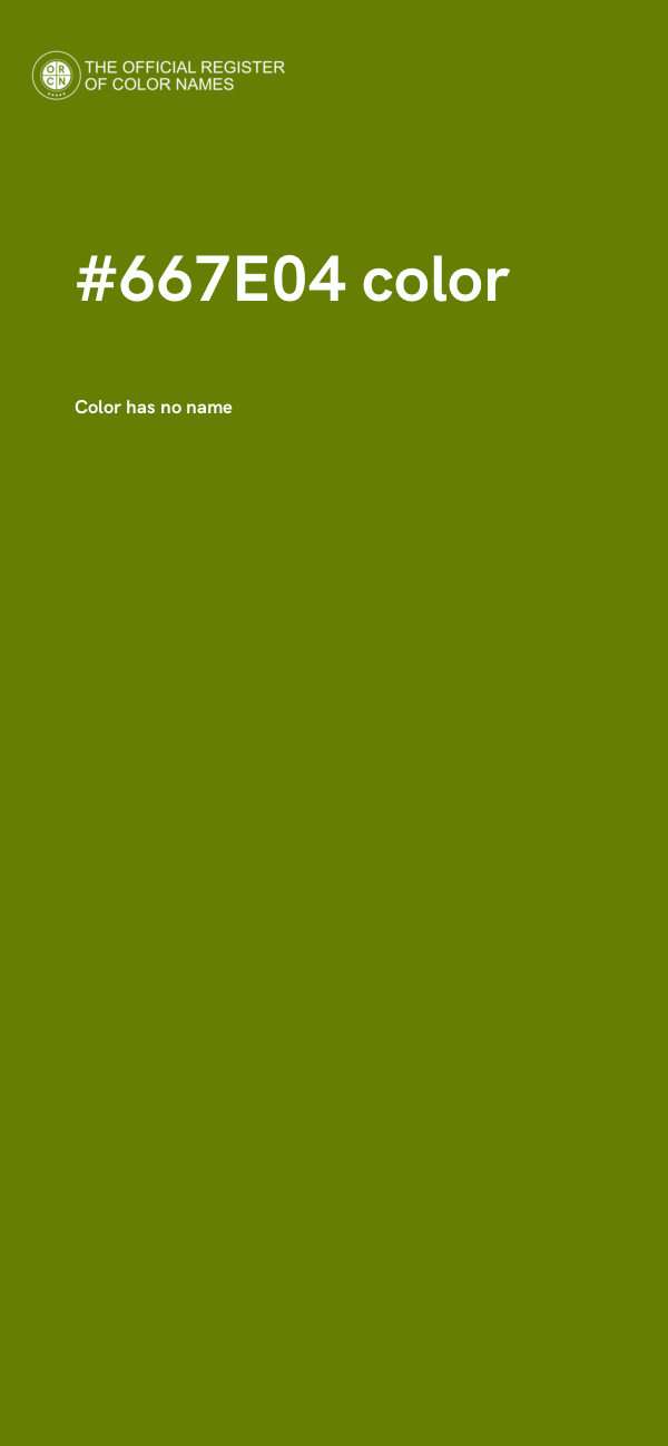 #667E04 color image