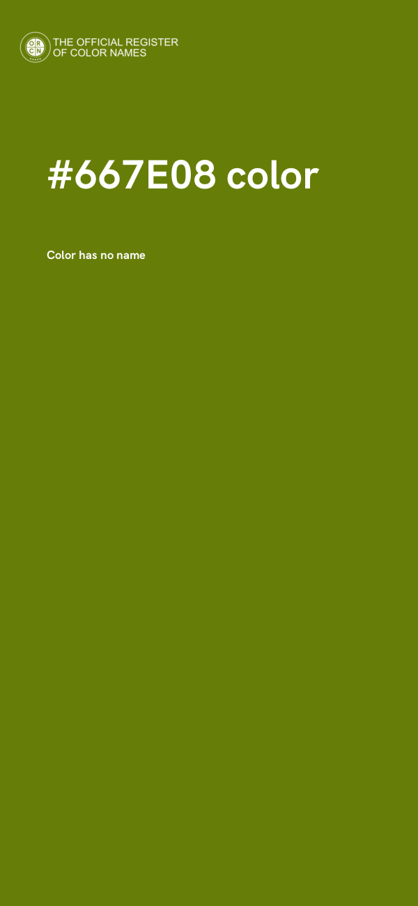 #667E08 color image