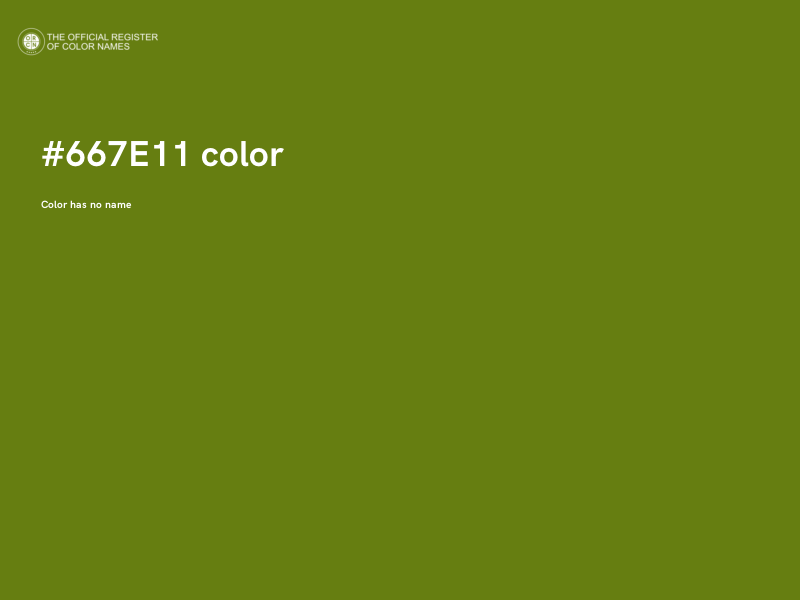 #667E11 color image