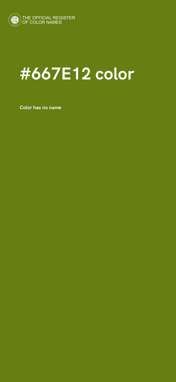 #667E12 color image