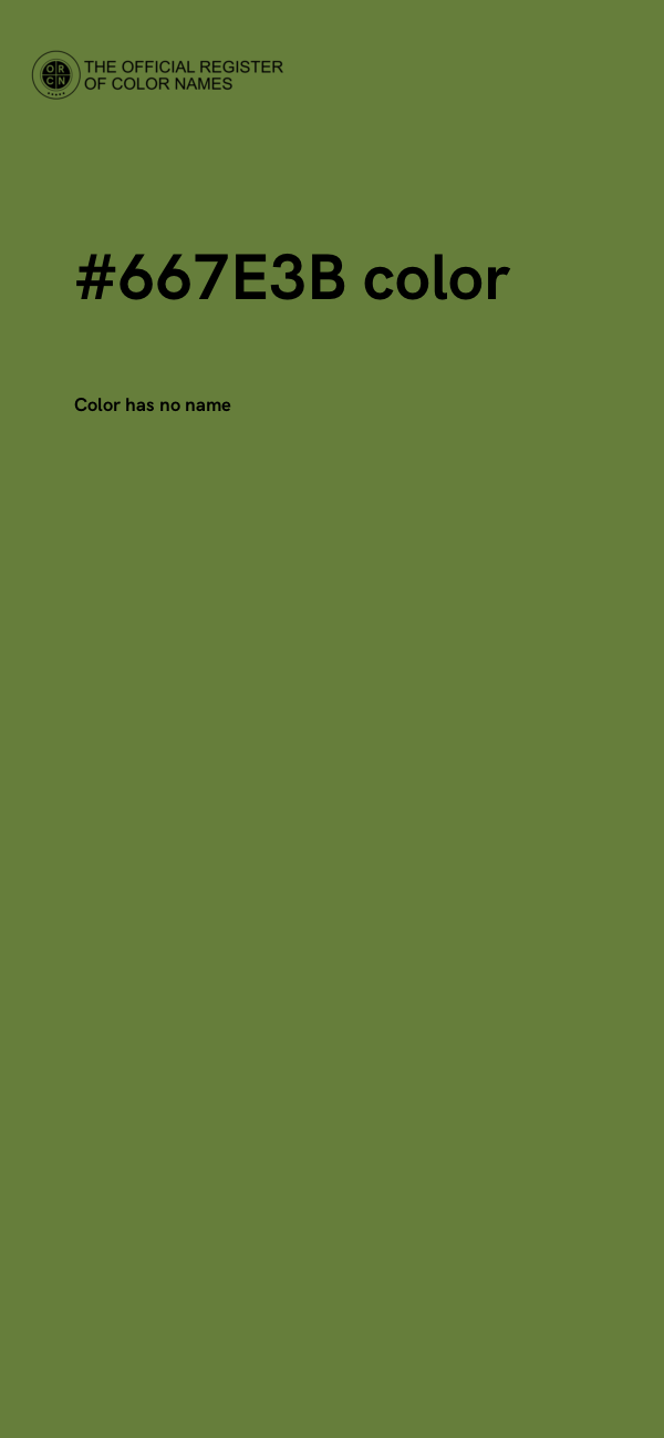 #667E3B color image