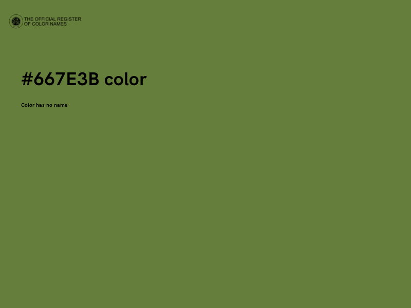 #667E3B color image