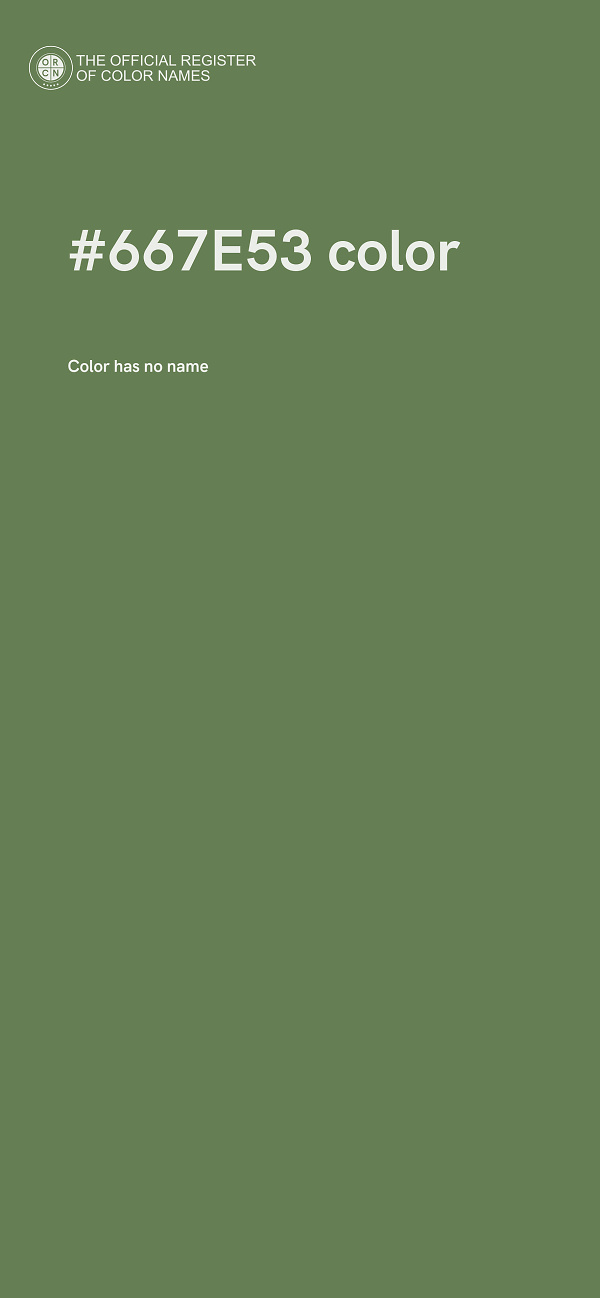#667E53 color image