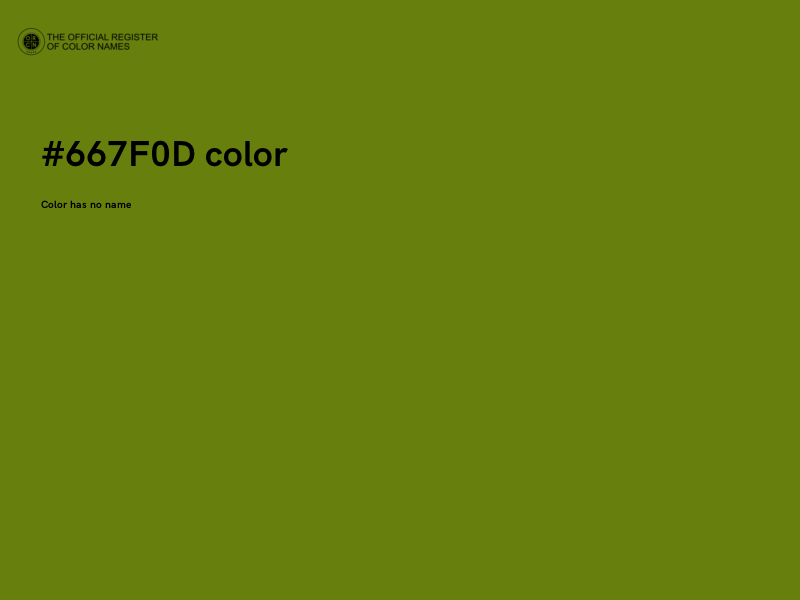#667F0D color image