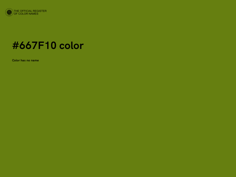#667F10 color image